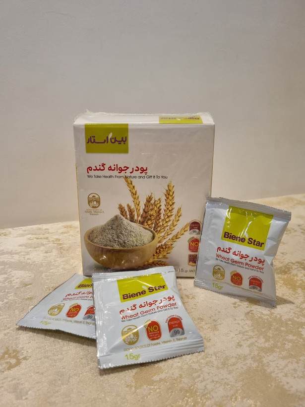 پودر جوانه گندم بین استار دکتر بیز اصلی بسته 25 عددی