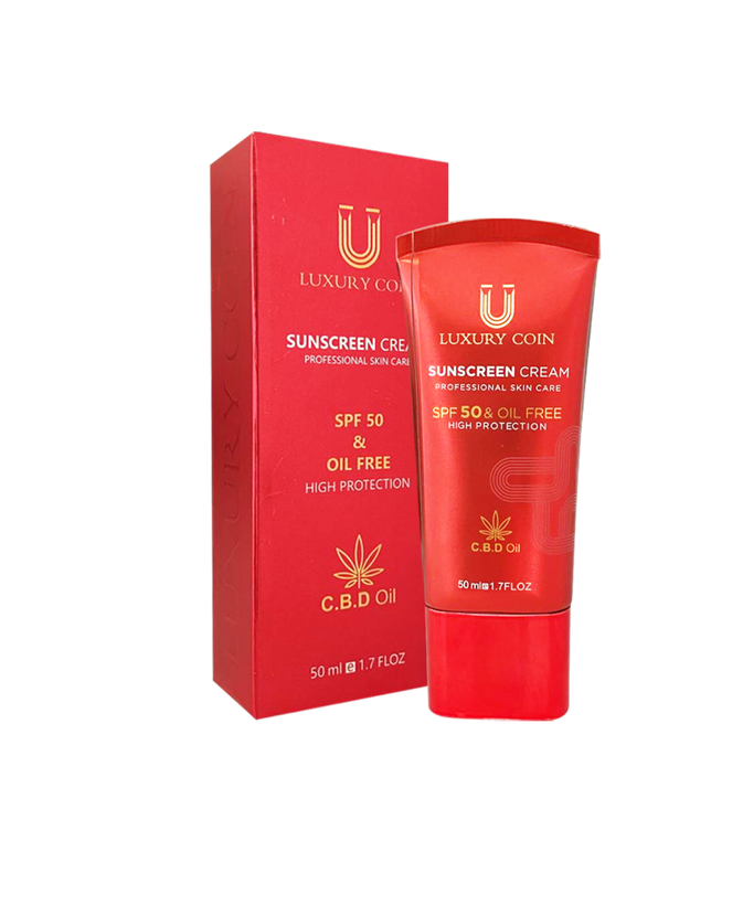 کرم ضد آفتاب spf 50 لاکچری کوین حجم ۵۰ میلی لیتر
